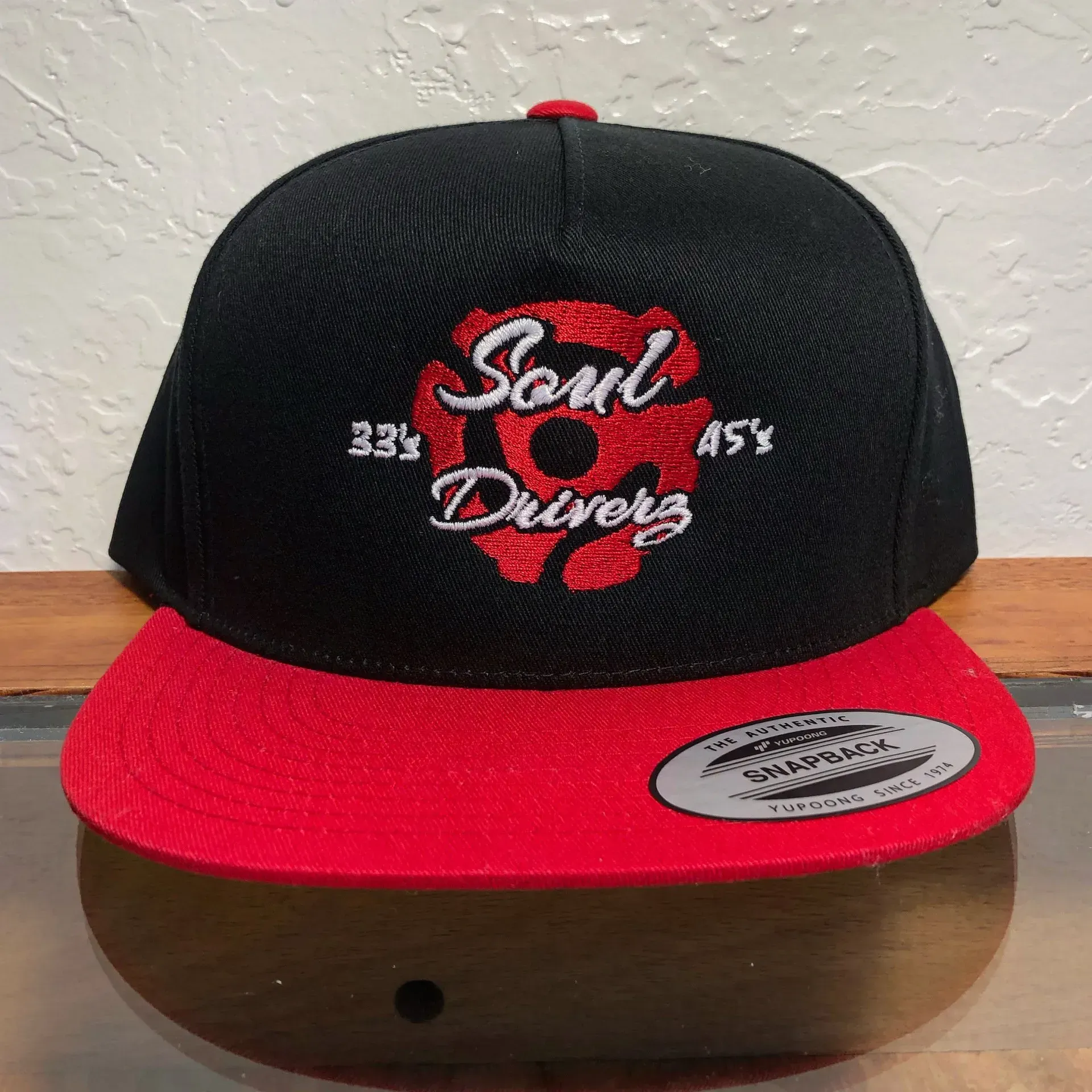 A Black and Red Hat that says Soul Drivers on it, Soquel, CA, Sport About Graphics